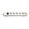 Brennenstuhl Comfort-Line Steckdosenleiste (Anzahl Steckdosen Schuko: 6, Weiß, 2 m, Max. Anschlussleistung: 3.680 W)