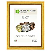 Marco de fotos Marisa (Dorado, 18 x 24 cm, Madera)