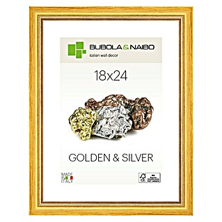 Bubola & Naibo Drveni okvir Marisa 6280 (18 x 24 cm, Zlatne boje)