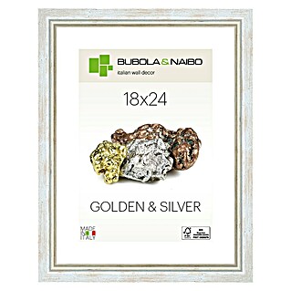 Bubola & Naibo Drveni okvir Marisa 6280 (18 x 24 cm, Srebrne boje)