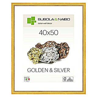 Bubola & Naibo Drveni okvir Marisa 6280 (40 x 50 cm, Zlatne boje)