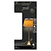 Lámpara de sobremesa LED redonda (4 W, Ø x Al: 30,5 x 15 cm, Oro, Blanco cálido) | BAUHAUS