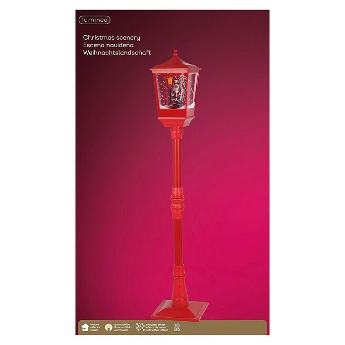 Farol LED navideño (L x An x Al: 26 cm x 26 mm x 135 cm, Rojo, Funcionamiento en red, LED) | BAUHAUS