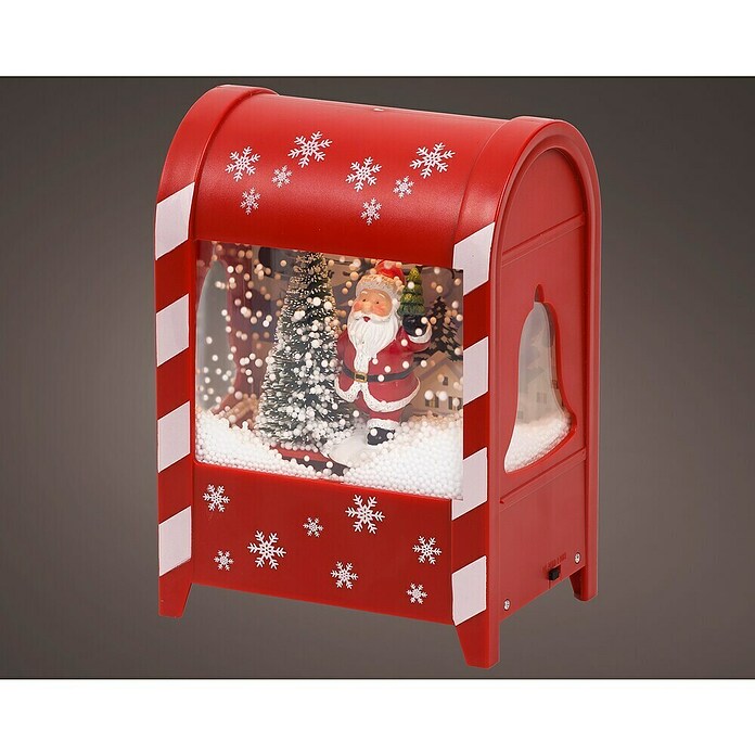 Figura LED navideña (9,5 x 13,5 x 19 cm, Rojo, Funciona con pilas, LED) | BAUHAUS