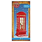 Figura LED navideña cabina Papa Noel (11 x 11 x 27 cm, Rojo, Funciona con pilas, LED) | BAUHAUS