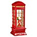 Figura LED navideña cabina Papa Noel 
