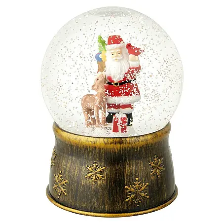 Figura LED navideña bola de nieve