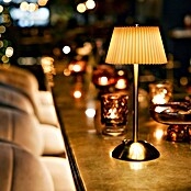 Lámpara de sobremesa LED redonda (4 W, Ø x Al: 30,5 x 15 cm, Oro, Blanco cálido) | BAUHAUS