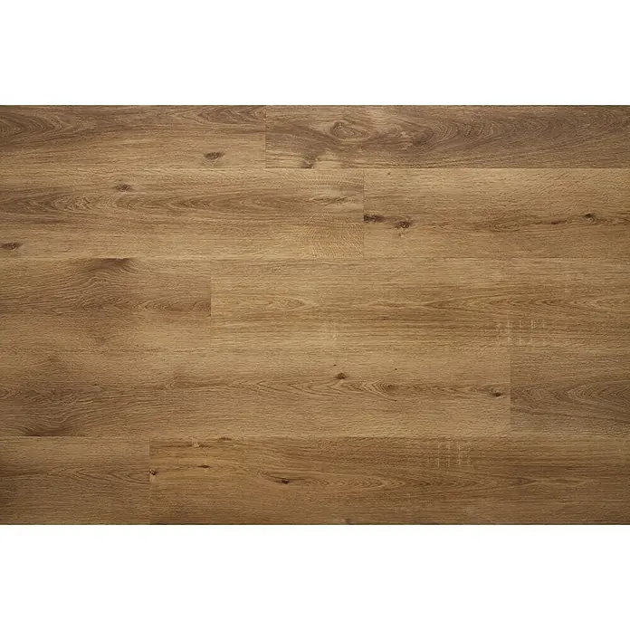 Vinylboden SPC XL - Eiche Frisco, Landhausdiele, 1.511 x 229 x 6,3 mm - Detailaufnahme eines Bodenbelags in Holzoptik, der die natürliche Maserung und Wärme des Holzes perfekt imitiert.