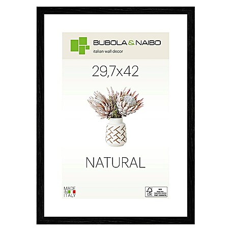 Bubola & Naibo Holzrahmen Tulipa 6340 (DIN A3 / 29,7 x 42 cm, Schwarz)