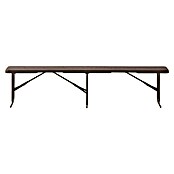 Banco de camping plegable Wood (L x An x Al: 180 x 28 x 43 cm, HDPE/Acero, Marrón) | BAUHAUS