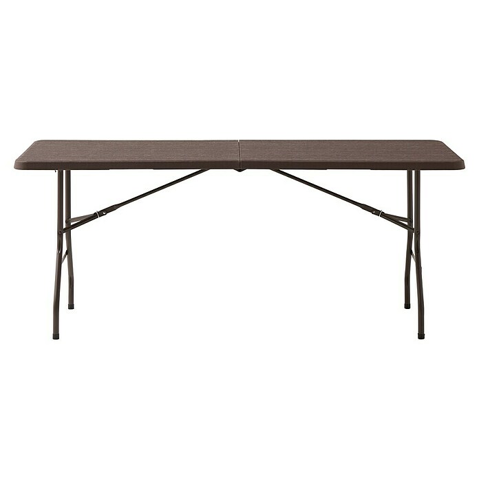 Mesa plegable Wood (L x An x Al: 180 x 75 x 74 cm, Marrón) | BAUHAUS