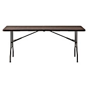 Mesa plegable Wood (L x An x Al: 180 x 75 x 74 cm, Marrón) | BAUHAUS