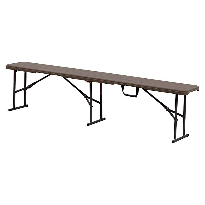 Set de muebles de jardín Wood (3 pzs., Acero/HDPE, Marrón) | BAUHAUS