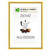 Bubola & Naibo Bilderrahmen (Gold, 29,7 x 42 cm / DIN A3, Aluminium)
