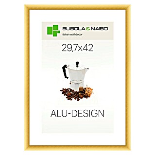 Bubola & Naibo Alurahmen Alu-Design I (Bildformat: DIN A3, Gold)