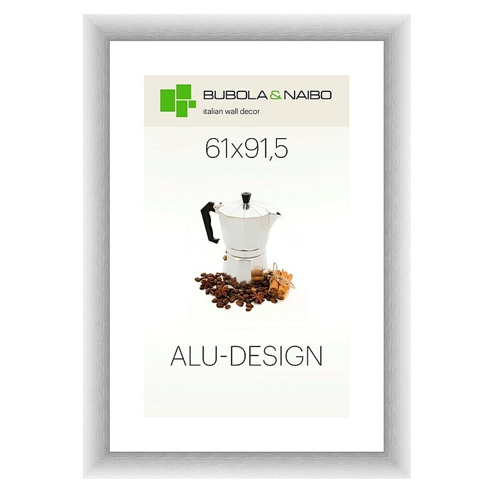 Bubola & Naibo Bilderrahmen (Silber, 61 x 91,5 cm, Aluminium)