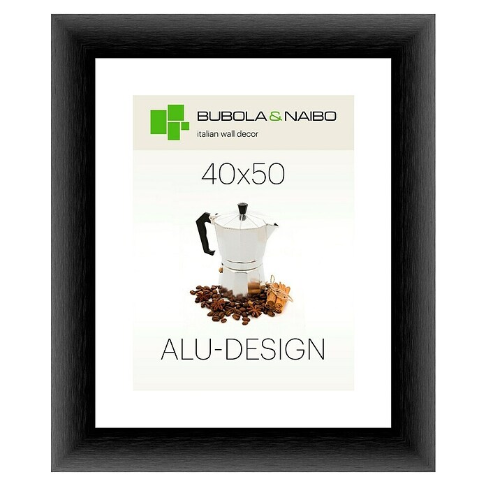 Bubola & Naibo Bilderrahmen (Schwarz, 40 x 50 cm, Aluminium)