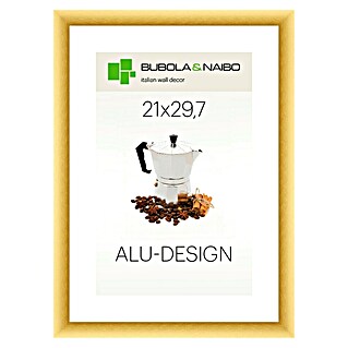 Bubola & Naibo Alurahmen Alu-Design I (Bildformat: DIN A4, Gold)