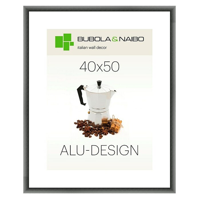 Bubola & Naibo Bilderrahmen (Anthrazit, 40 x 50 cm, Aluminium)