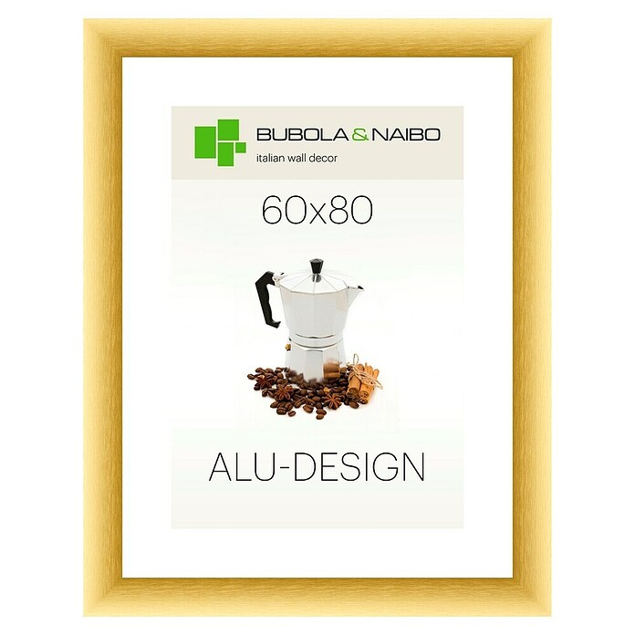 Bubola & Naibo Bilderrahmen (Gold, 60 x 80 cm, Aluminium)