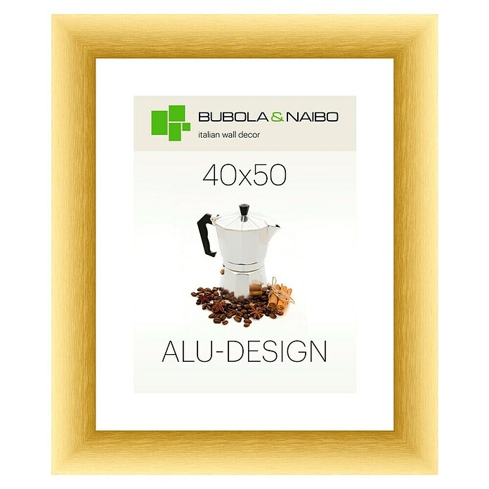 Bubola & Naibo Bilderrahmen (Gold, 40 x 50 cm, Aluminium)