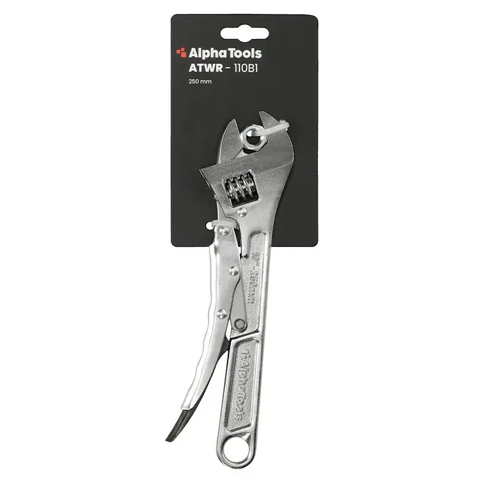 Alpha Tools Rollgabelschlüssel - Schlüsselweite: 0 mm - 30 mm - Die Alpha Tools ATWR-110B1 Gripzange ist ein praktisches Werkzeug mit einer Länge von 250 mm.