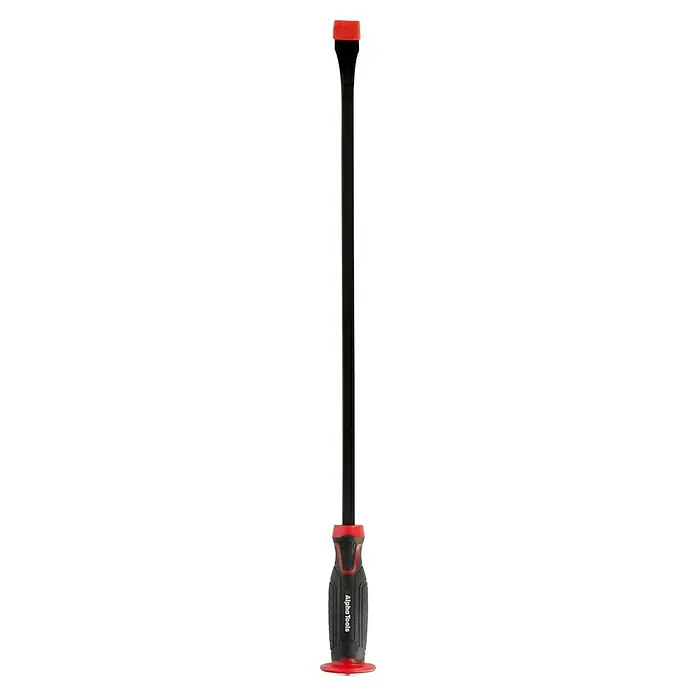 Alpha Tools Stechbeitel-Set - 4 -tlg. - Langer, schwarzer Alpha Tools Schraubendreher mit rotem Griff, ideal für schwere Arbeiten in Werkstatt und Handwerk.