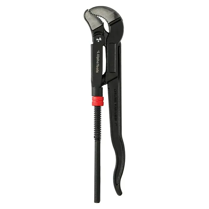 Alpha Tools Zangen-Set - 3 -tlg., 1 x Wasserpumpenzange, 1 x Verstellbare Armaturenzange, 1 x Rohrzange - Verstellbarer Rohrschlüssel von Alpha Tools mit Chrom-Vanadium-Stahl für robuste Rohrinstallationen.