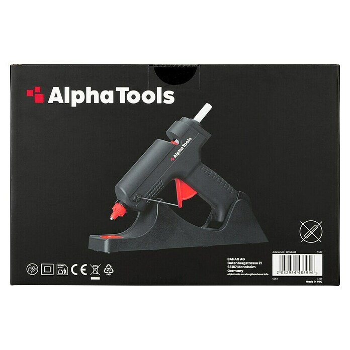 Alpha Tools Heißklebepistole (500 W, Durchmesser Klebepatrone: 11 mm - 12 mm) | BAUHAUS