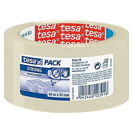 Tesa Packband (Transparent, 66 m x 50 mm)