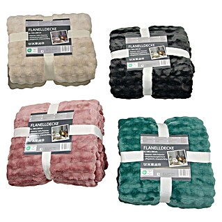 Decke (farblich sortiert, L x B: 150 x 200 cm, Microfaser Flanell)