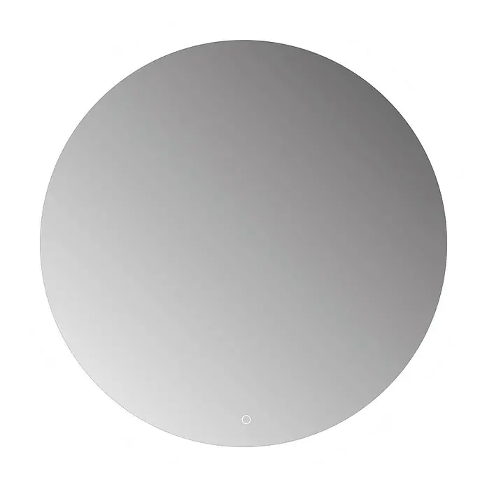 Lichtspiegel Lumix - 70 x 70 cm, Durchmesser: 70 cm, Silber, Sensor - Runder Spiegel mit integrierter LED-Beleuchtung für Badezimmer oder Ankleidezimmer. Das moderne Design passt perfekt in jeden Raum.