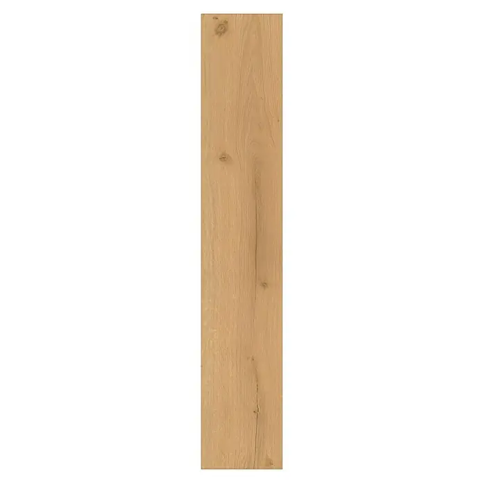 Parador Vinylboden Basic 5.3 - Eiche Infinity natur, Landhausdiele, 1.209 x 225 x 5,3 mm - Abbildung eines einzelnen Musters von Eichenparkett. Schönes Muster mit Astknoten und Maserung.
