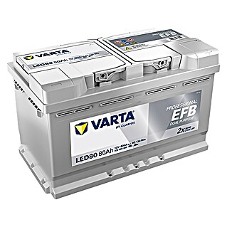 Varta Bootsbatterie Professional EFB LED80 (Kapazität: 80 Ah, 12 V)