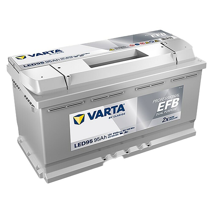 Varta Bootsbatterie Professional EFB LED240 (Kapazität: 95 Ah, 12 V) | BAUHAUS