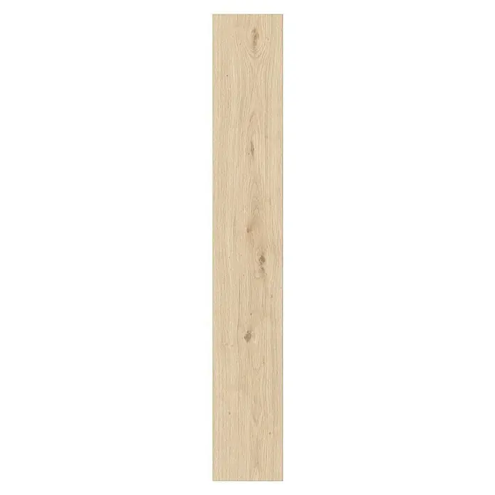 Parador Designbodenmuster Modular ONE Eiche Atmosphere geschliffen 2 - 200 x 194 x 8 mm, Landhausdiele, Eiche Atmosphere geschliffen - Holzbrett mit hellbrauner Maserung.