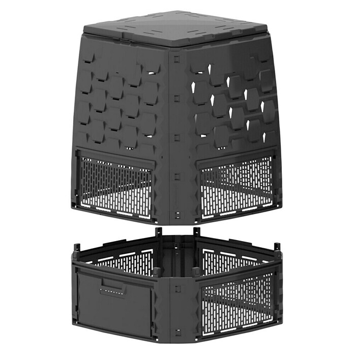 Kompostnik Eco  (630 l, 80,5 x 80,5 x 112,3 cm) | 7488 - Komposter | IAGG - Gartenartikel | IAG - Außenbereichsausstattung | IA - Gartenhartware | I - Stadtgarten | BAUHAUS