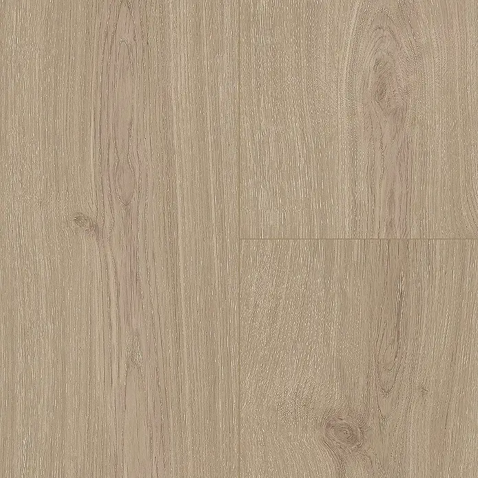 Parador Vinylboden Basic 30 - Eiche Regent grau Gebürstete Struktur, Landhausdiele, 1.207 x 216 x 9,4 mm - Nahaufnahme des Laminatbodens mit natürlicher Holzmaserung und warmen Farbtönen, ideal für moderne Innenräume.