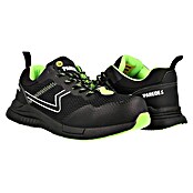 Paredes Zapato bajo de seguridad Galena (47, Clase de protección según EN ISO 20345: S1P, Negro/Verde) | BAUHAUS