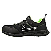 Paredes Zapato bajo de seguridad Galena (47, Clase de protección según EN ISO 20345: S1P, Negro/Verde) | BAUHAUS