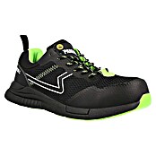 Paredes Zapato bajo de seguridad Galena (47, Clase de protección según EN ISO 20345: S1P, Negro/Verde) | BAUHAUS