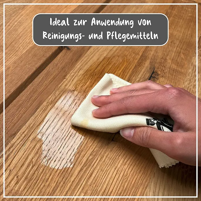 Poliboy Pflege- & Poliertuch - 2 Stk. - Ideal zur Anwendung von Reinigungs- und Pflegemitteln auf Holzoberflächen. Das Tuch wird zum Polieren verwendet.