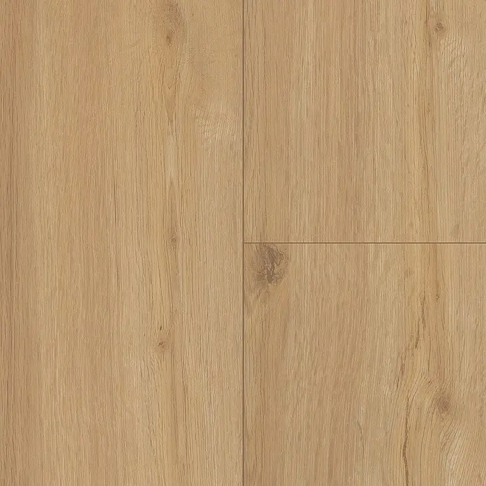 Parador Vinylboden Classic 2030 - Eiche geschliffen Holzstruktur, Landhausdiele, 1.207 x 216 x 9,6 mm - Laminatboden in hellbrauner Holzoptik, der eine warme und natürliche Atmosphäre schafft. Die Oberfläche zeigt feine Holzmaserungen.