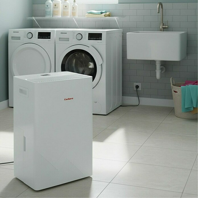 Corberó Deshumidificador CDG20 (380 W, Potencia de deshumidificación: 20 l/día, Blanco) | BAUHAUS