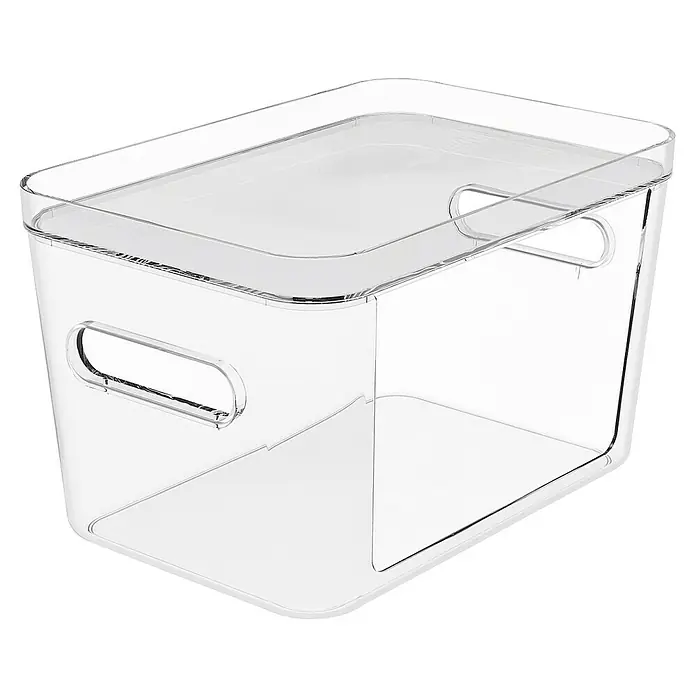 SmartStore Vorratsdose Compact Access - L x B x H: 20 x 29,5 x 16 cm, Kunststoff, Transparent - Transparente Aufbewahrungsbox mit Deckel und Griffen, ideal zur Organisation im Haushalt. Praktisch und vielseitig einsetzbar.