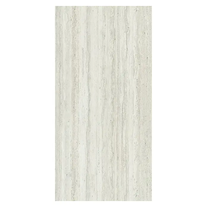Wetwall Wandpaneel Elite - 16 x 242 cm, Natural Travertine, Abgerundete Kante - Elegante Marmorplatte in sanften Beigetönen mit subtilen Maserungen. Perfekt für stilvolle Innenräume und zeitlose Designs, die Wärme und Eleganz ausstrahlen.