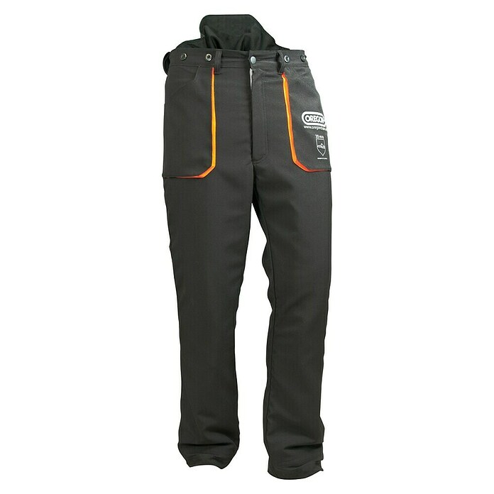 Oregon Pantalones resistentes al corte Yukon (XXL, Negro/Naranja, Unisex) | BAUHAUS