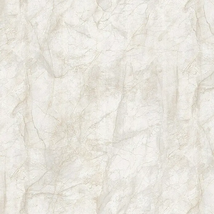 Wetwall Waschtischplatte Vanity Compact - 150 x 60 x 1,2 cm, Himalayan Marble - Nahaufnahme einer hellen Marmorfliese mit subtilen grauen Adern für elegante Innenräume.