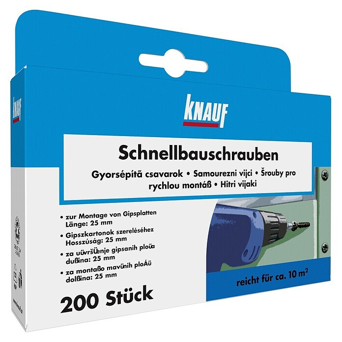 Knauf Schnellbauschraube TN (Durchmesser: 3,5 mm, Länge: 25 mm, 200 Stk.)